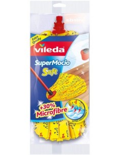 PANNI MICROFIBRA E PAVIMENTI: vendita online VILEDA SUPERMOCIO SOFT RICAMBIO GIALLO FHP in offerta