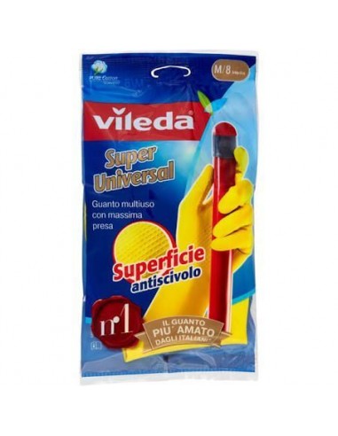 PANNI MICROFIBRA E PAVIMENTI: vendita online VILEDA GUANTI SUPER UNIVERSAL TAGLIA 8,5 L LATTICE FHP in offerta