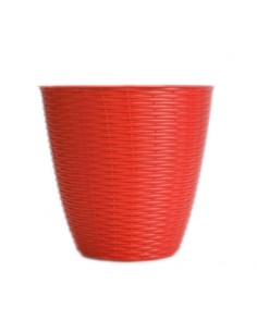 VASI E SOTTO VASI: vendita online PORTAVASO PAGLIA D 29 X H 27 CM ROSSO in offerta