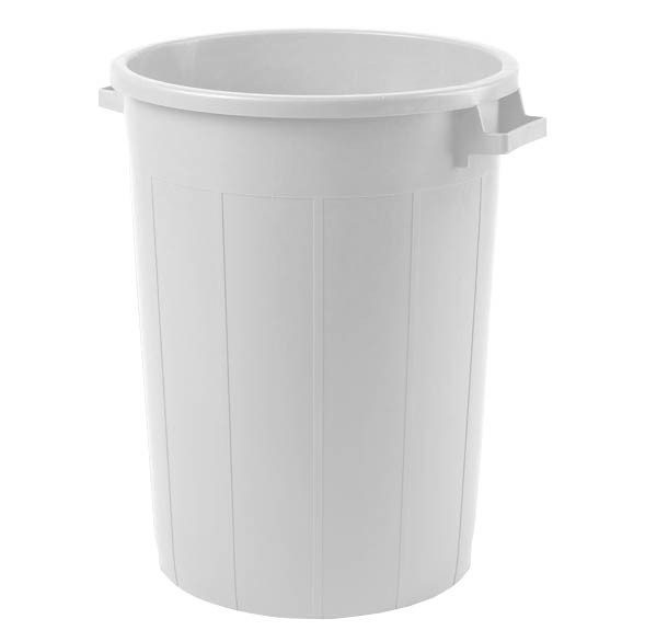 BIDONE IN PLASTICA 50 LT BIANCO C/COPERCHIO PLASTIME su Shop in Casa