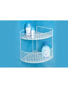 ACCESSORI VASCA E DOCCIA: vendita online ANGOLIERA BAGNO 2 PIANI PLASTIFICATO 24X24X33 CM FILTEX in offerta