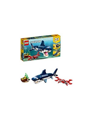 GIOCATTOLO PUBBLICIZZATO: vendita online LEGO Creator Creature degli Abissi, Set 3 in 1 con Animali Marini, Giochi per Bambin...