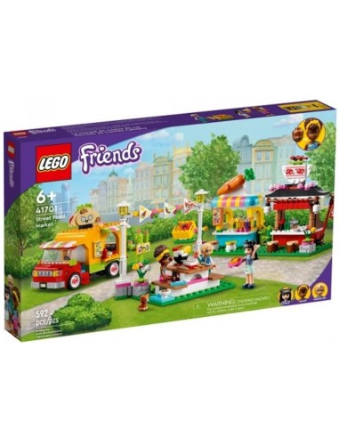 GIOCATTOLO PUBBLICIZZATO: vendita online LEGO Friends Il Mercato dello Street Food 41701, Set con Stand e Minifigure, Giochi ...