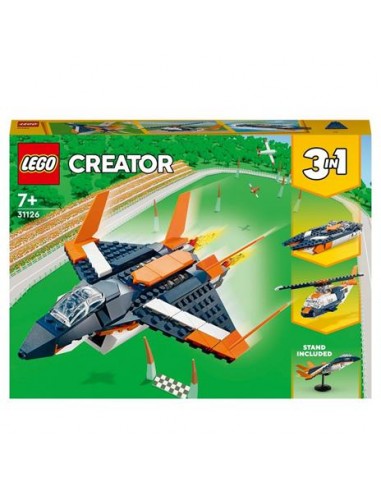 GIOCATTOLO PUBBLICIZZATO: vendita online LEGO Creator 3 in 1 Jet Supersonico, Aereo, Elicottero e Motoscafo, Giochi Creativi ...