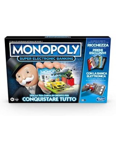 GIOCHI DI SOCIETA'E PUZZLE: vendita online GIOCO E8978 MONOPOLY SUPER ELECTRONIC BANKING in offerta