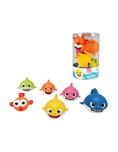 GIOCATTOLO PUBBLICIZZATO: vendita online BABY SHARK 48821 BARATTOLO CON 6 PERSONAGGI in offerta