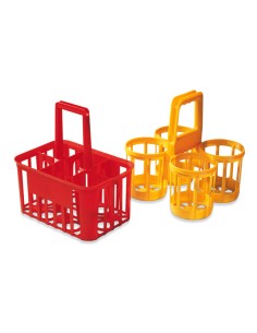 CANTINOLE E PORTABOTTIGLIE: vendita online CESTELLO PORTABOTTIGLIE 4 POSTI 32X30X32CM PLASTIME in offerta