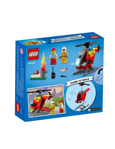 LEGO City Fire Elicottero Antincendio, con 2 Minifigure e Base