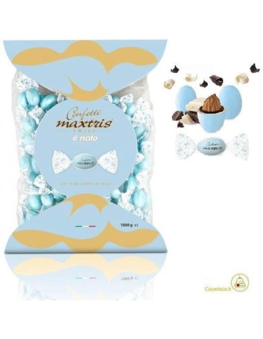 CIOCCOLATO - CONFETTI: vendita online 538X594 BUSTA TWIST MAXTRIS CEL 1KG in offerta