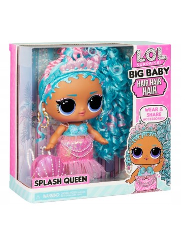 GIOCATTOLO PUBBLICIZZATO: vendita online L.O.L. Surprise! Big Baby Splash Queen Doll - 28cm con 14 Sorprese | Età 4+ in offerta