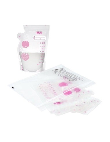 ACCESSORI: vendita online Chicco Sacche Latte Materno - Confezione da 30 Pezzi, 250 ml, Anti Perdita con Pratico Beccuccio in...