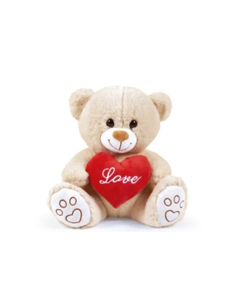 SAN VALENTINO ORSETTO BEIGE 25CM CON CUORE LOVE 25132 su Shop in Casa