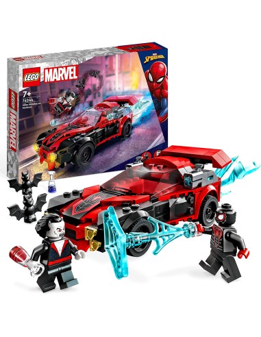 GIOCATTOLO PUBBLICIZZATO: vendita online LEGO Marvel Miles Morales vs. Morbius, set di costruzione, macchina da corsa, minifi...