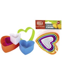 ACCESSORI: vendita online SET 5 FORMABISCOTTI FORMA CUORE COP07308A in offerta