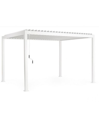 GAZEBO E OMBRELLONI: vendita online Pergola Bioclimatica 3x4 Ocean Bizzotto, Alluminio Bianco, Tetto Lamellare Regolabile, De...