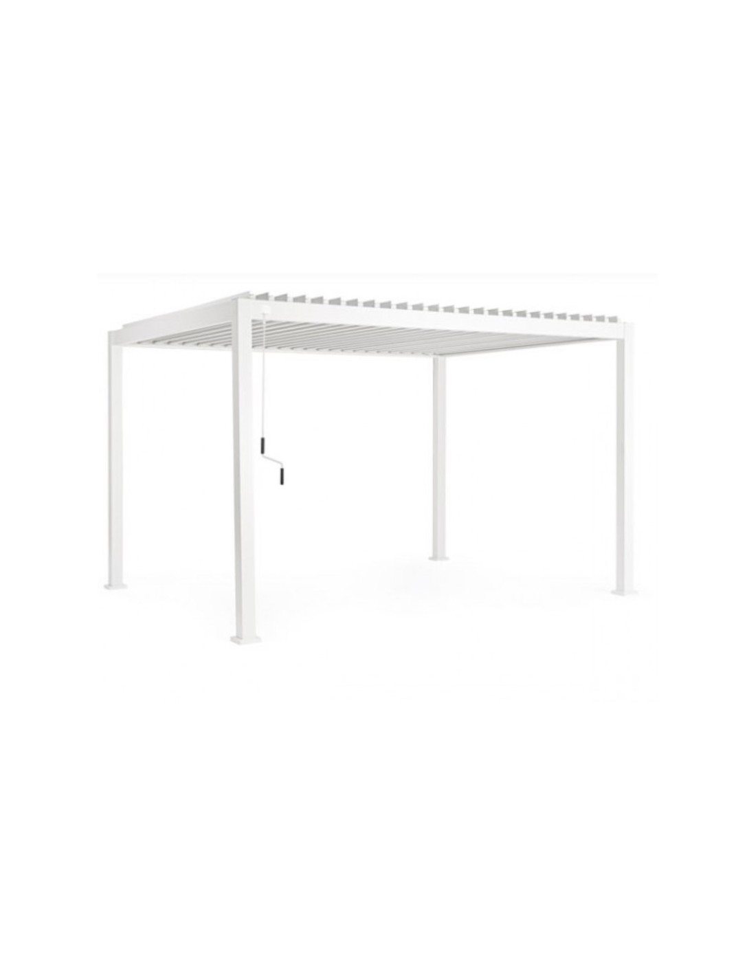 GAZEBO E OMBRELLONI: vendita online Pergola Bioclimatica 3x4 Ocean Bizzotto, Alluminio Bianco, Tetto Lamellare Regolabile, De...