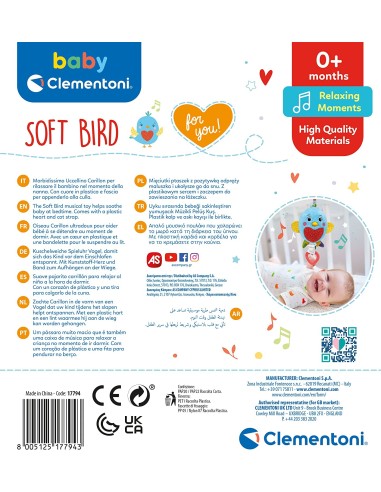 INFANZIA: vendita online BABY 17794 CARILLON SOFT BIRD in offerta