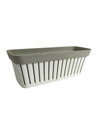 FIORIERE DA BALCONE: vendita online KRETA BALCONETTA 40CM BIANCO/TORTORA in offerta