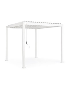 GAZEBO E OMBRELLONI: vendita online Pergola Ocean 3x3 Bianco Bizzotto, Alluminio Verniciato, Tetto Lamellare, Autoportante in...