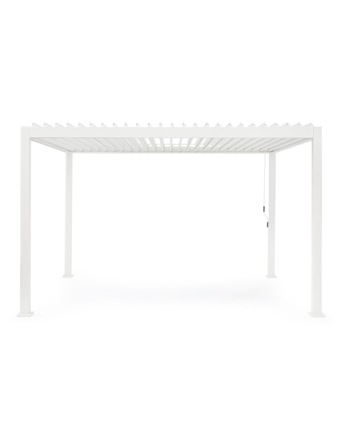 GAZEBO E OMBRELLONI: vendita online Pergola Bioclimatica 3x4 Ocean Bizzotto, Alluminio Bianco, Tetto Lamellare Regolabile, De...