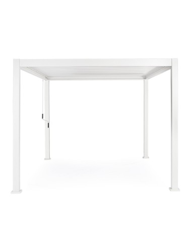 GAZEBO E OMBRELLONI: vendita online Pergola Bioclimatica 3x4 Ocean Bizzotto, Alluminio Bianco, Tetto Lamellare Regolabile, De...