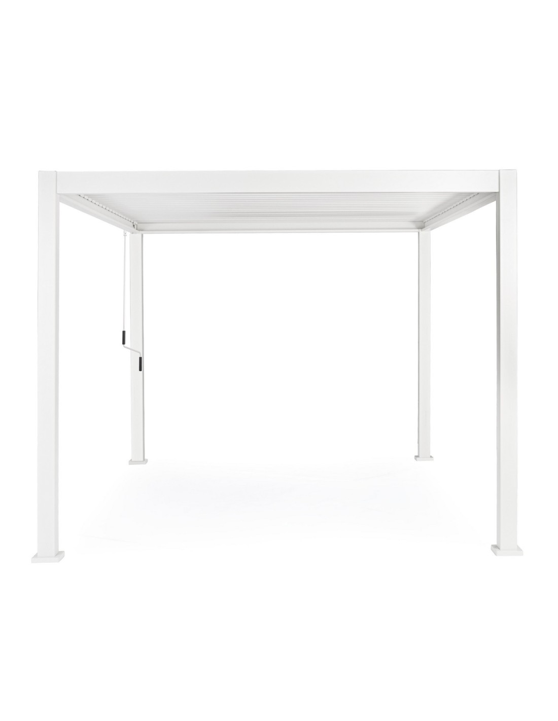 GAZEBO E OMBRELLONI: vendita online Pergola Bioclimatica 3x4 Ocean Bizzotto, Alluminio Bianco, Tetto Lamellare Regolabile, De...