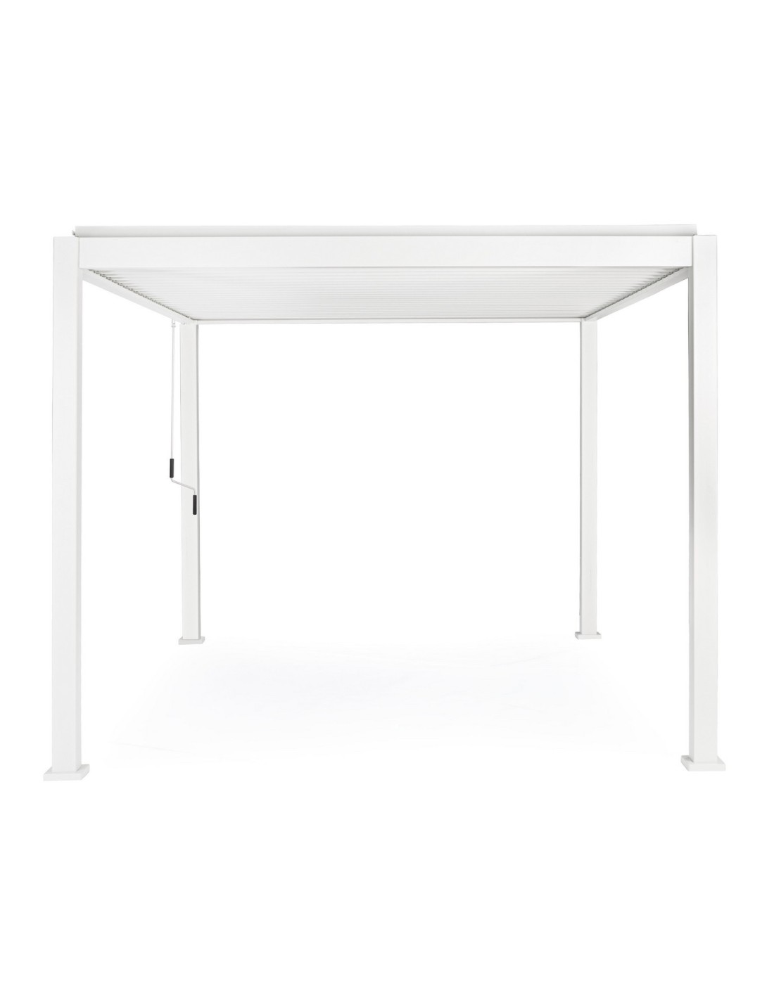 GAZEBO E OMBRELLONI: vendita online Pergola Bioclimatica 3x4 Ocean Bizzotto, Alluminio Bianco, Tetto Lamellare Regolabile, De...