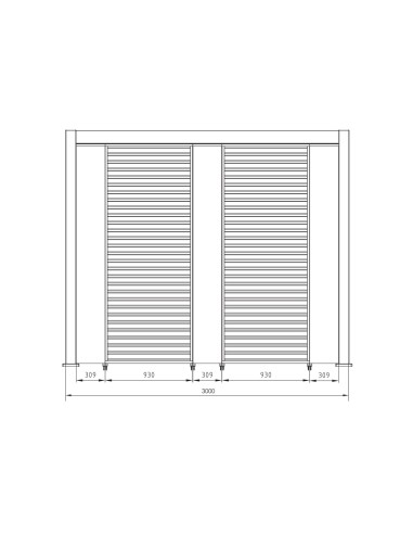 GAZEBO E OMBRELLONI: vendita online Pergola Bioclimatica 3x4 Ocean Bizzotto, Alluminio Bianco, Tetto Lamellare Regolabile, De...