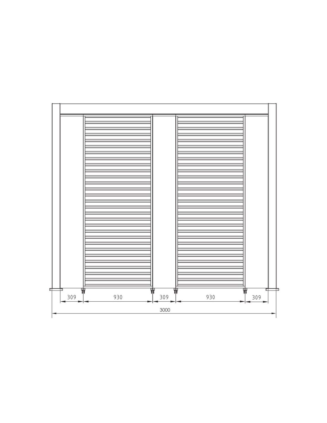 GAZEBO E OMBRELLONI: vendita online Pergola Bioclimatica 3x4 Ocean Bizzotto, Alluminio Bianco, Tetto Lamellare Regolabile, De...