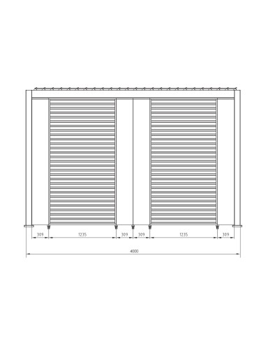 GAZEBO E OMBRELLONI: vendita online Pergola Bioclimatica 3x4 Ocean Bizzotto, Alluminio Bianco, Tetto Lamellare Regolabile, De...