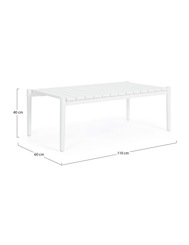 TAVOLINO CALYPSO BIANCO 110X60 0662674 su Shop in Casa