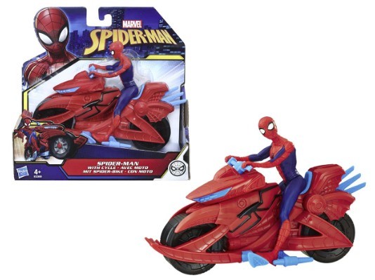 HASBRO MARVEL, MOTOCICLETTA SPARA-RAGNATELE DI SPIDER-MAN - Toys Center