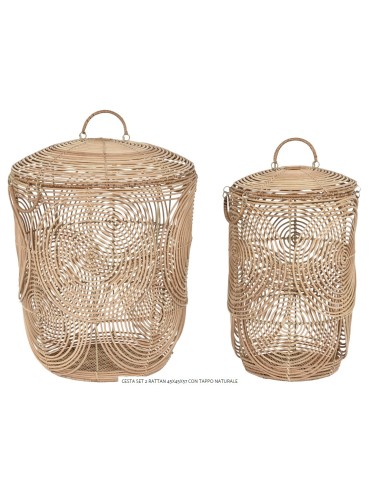 TAVOLI: vendita online TAVOLINO LD206488 1 MIS RATTAN 60X60X30CM NATURALE in offerta