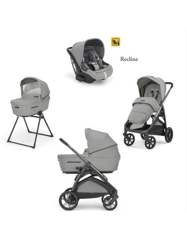 TRIO: vendita online Aptica System Quattro Satin Grey Seggiolino Auto Darwin Infant Recline: Eleganza e Versatilità in offerta