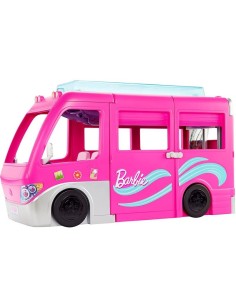 GIOCATTOLO PUBBLICIZZATO: vendita online BARBIE CAMPER DEI SOGNI Playset con Veicolo, con Ruote, Piscina, Scivolo, 7 Aree Gio...