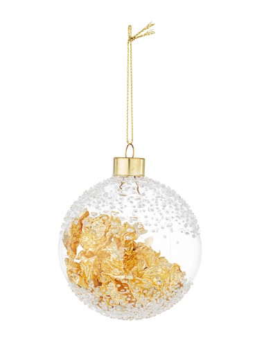 SFERE E PENDAGLI: vendita online Sfera Vetro Yana Oro 8cm di Natale - La Magia di Natale a casa tua in offerta