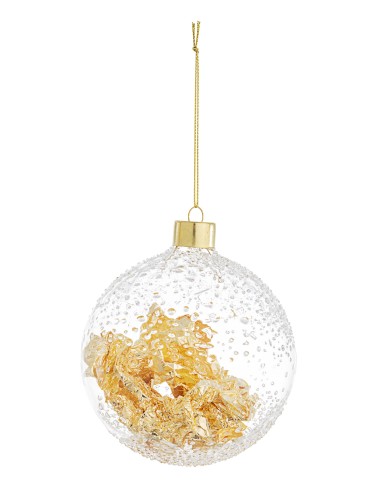 SFERE E PENDAGLI: vendita online Sfera Vetro Yana Oro 10cm di Natale - La Magia di Natale a casa tua in offerta