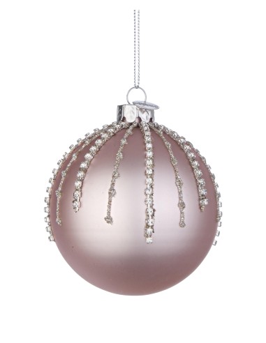 SFERE E PENDAGLI: vendita online SFERA 0934334 VETRO FIREWORK ROSA 8CM in offerta