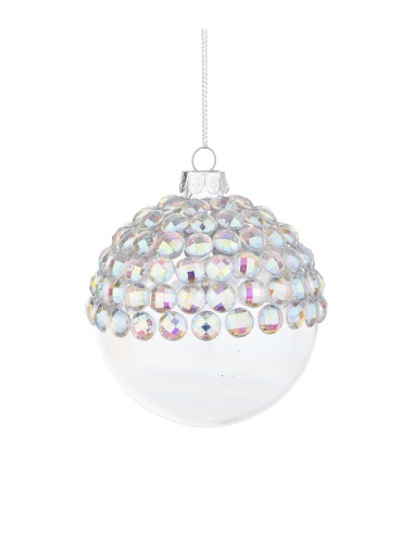 SFERE E PENDAGLI: vendita online Sfera di Natale in Vetro Iridescente 8CM, La Magia di Natale a Casa Tua in offerta