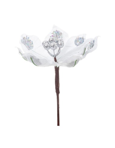 FIORI: vendita online Magnolia di Natale Lillie Bianca H25cm, Porta la Magia di Natale a Casa Tua in offerta