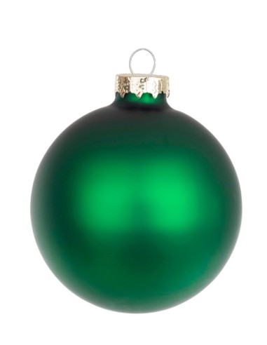 SFERE E PENDAGLI: vendita online Sfera di Natale in Vetro 8 cm Verde Allegro Opaco, Porta la Magia di Natale a Casa Tua con C...