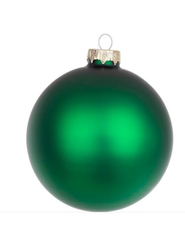 SFERE E PENDAGLI: vendita online Sfera di Natale in Vetro 10 cm Verde Allegro Opaco, Porta la Magia di Natale a Casa Tua con ...