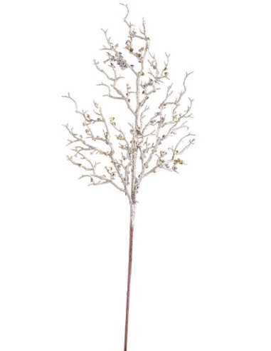 FIORI: vendita online Ramo di Natale Emery Champagne H50 cm, Decorazione Natalizia per Aggiungere la Magia di Natale alla Tua...