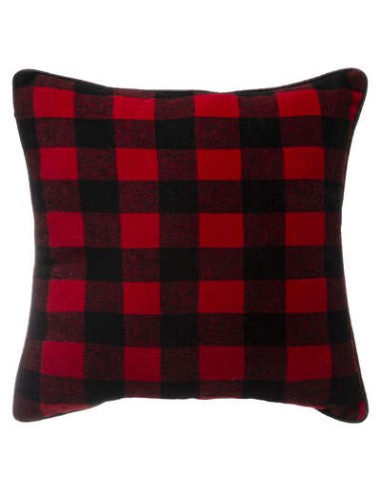 OGGETTISTICA NATALE: vendita online CUSCINO SCOZZESE 40X40CM ROSSO/NERO in offerta