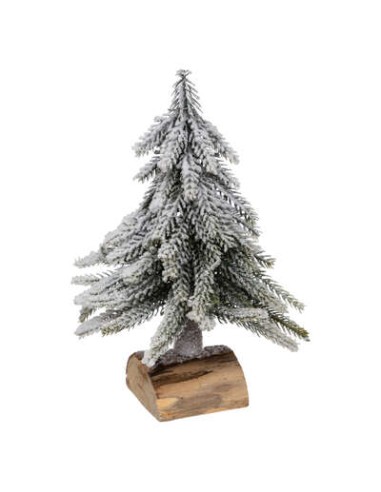 OGGETTISTICA NATALE: vendita online DEC ALBERO INNEVATO 19CM ASSORTITO in offerta