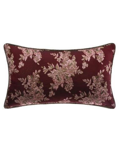 OGGETTISTICA NATALE: vendita online CUSCINO DEC FIORI 30X50CM BORDEAUX in offerta