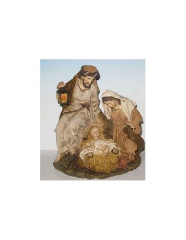 PERSONAGGI PRESEPE: vendita online NATIVITA' PEZZO UNICO SU BASE 23,5X20X14CM in offerta