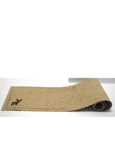 TESSILE: vendita online CORSIA PANNO C/RENNA MARRONE 120X30CM in offerta