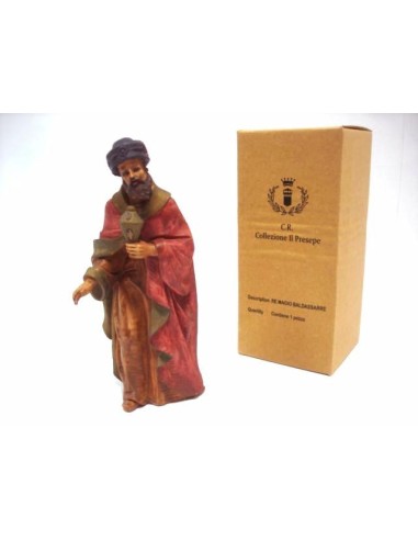 PERSONAGGI PRESEPE: vendita online RE MAGIO BALDASSARRE 18,5X8,5X7CM in offerta