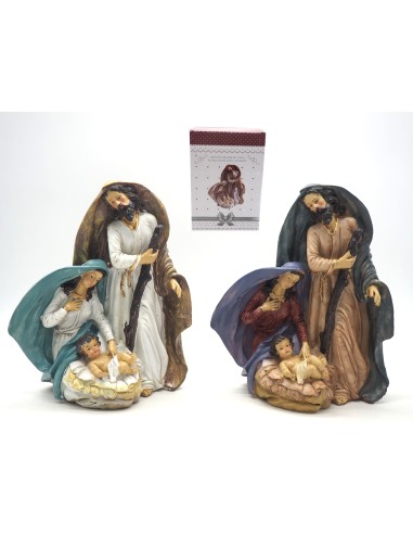 PERSONAGGI PRESEPE: vendita online NATIVITÀ GRANDE 25X21X12CM COLORI ASSORTITI in offerta